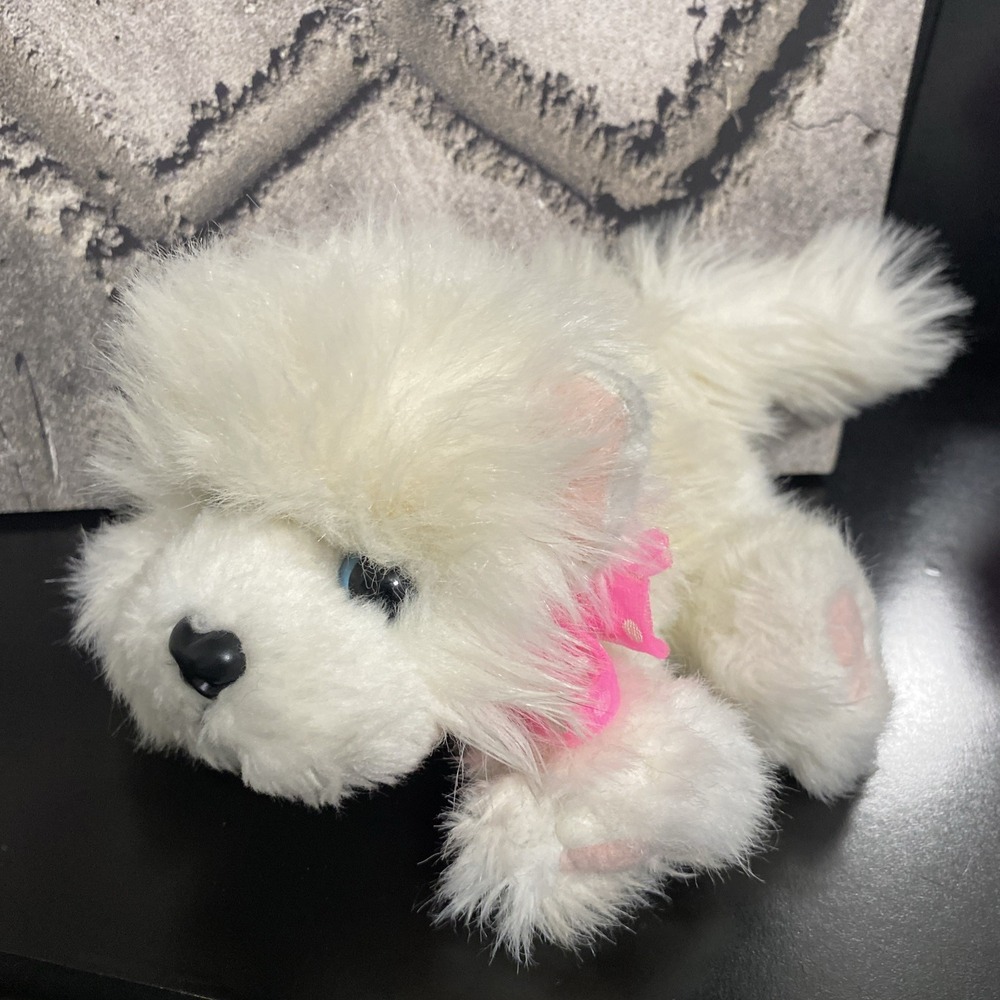 Vintage Tyco Puppy Puppy Puppies Plush White Maltesse 1993